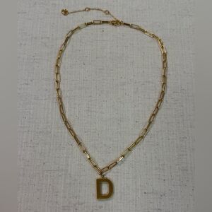 Kate Spade Gold “D” Initial Necklace